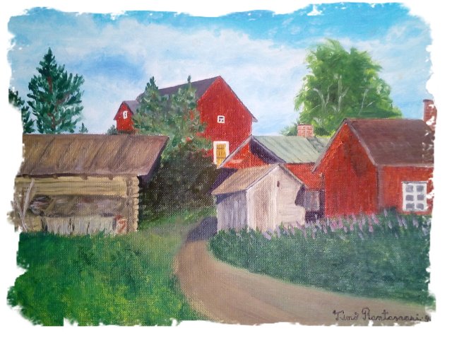 Lopen_vanha_kirkko_itse_maalattu_1990